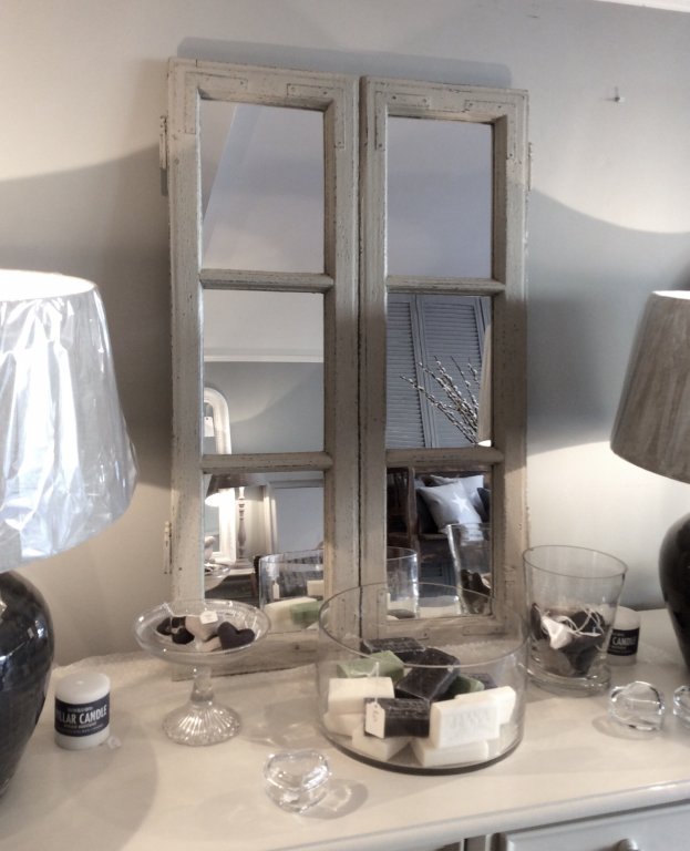 French Mirrored Window Frame
