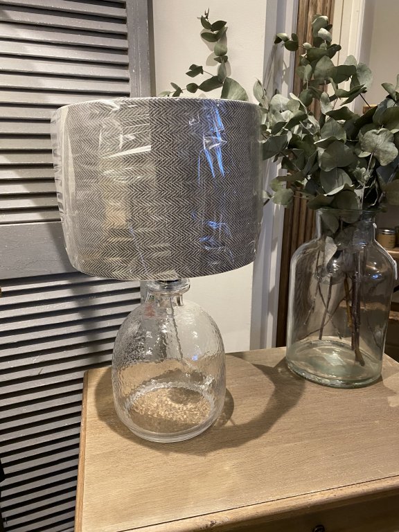 Small Glass Lamp Base And Shade