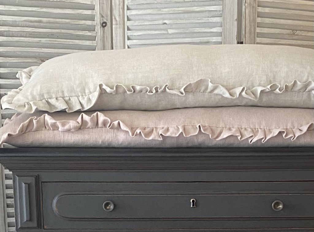 Frilled Bolster Cushion