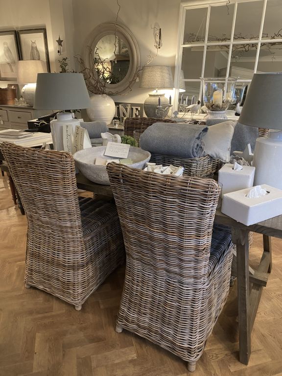 Wicker Dining Chairs X 6
