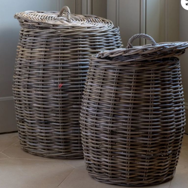 Large Lidded Laundry Basket