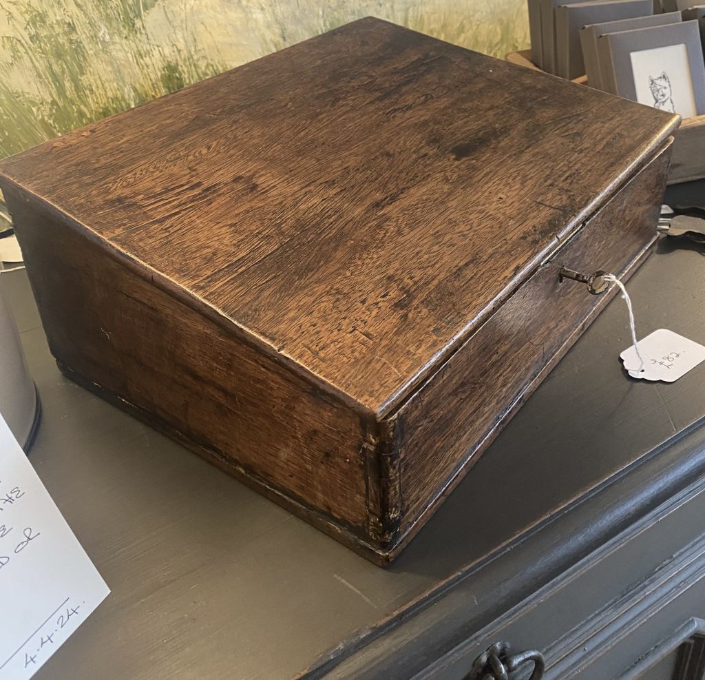 Old Wooden Bible Box