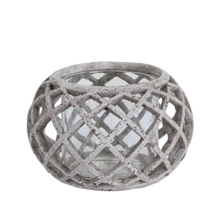 Circular Lattice Hurricane Lamp