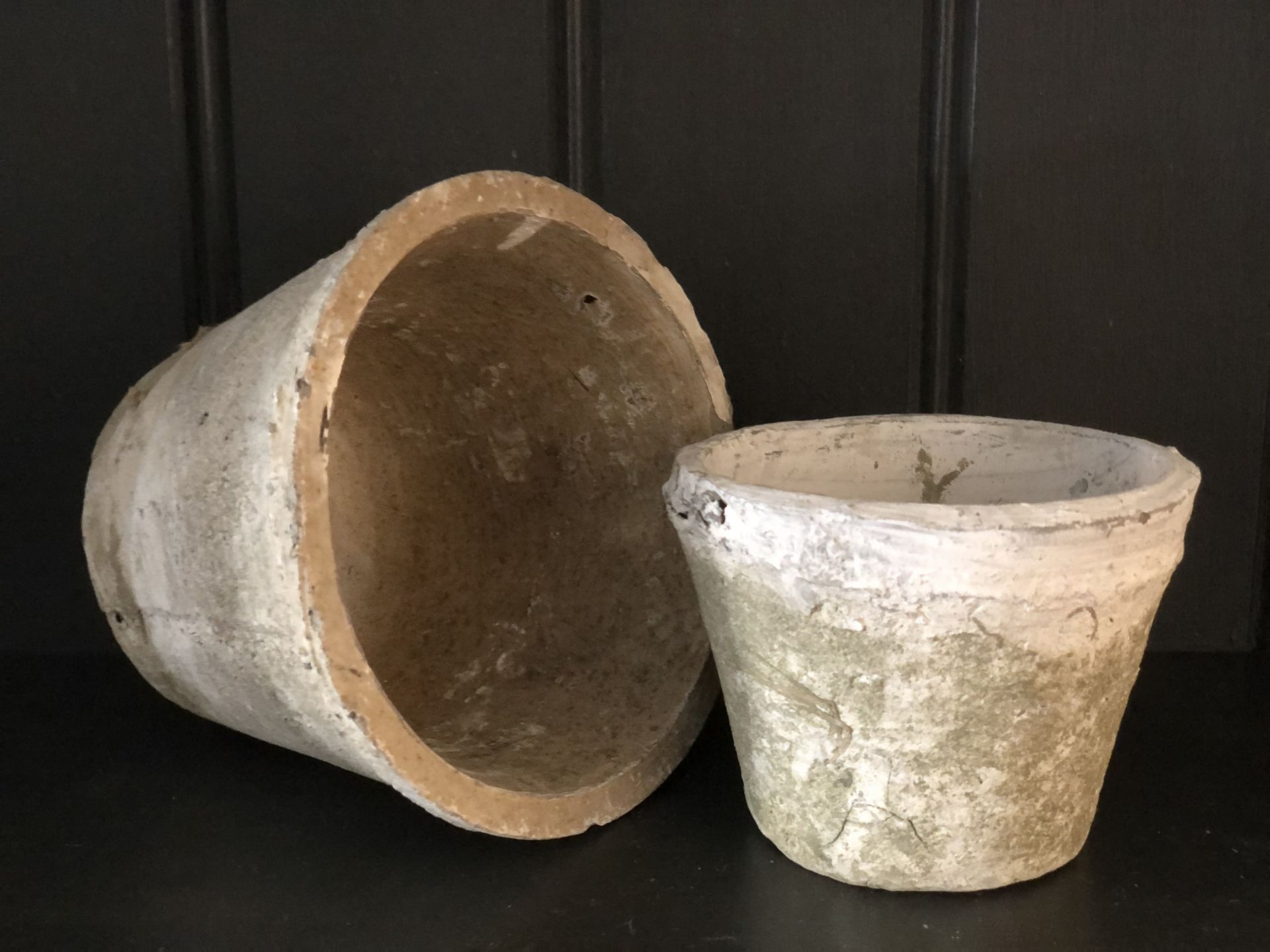 Hand Painted Furniture Accessories For Sale Pair Of Ceramic Stone