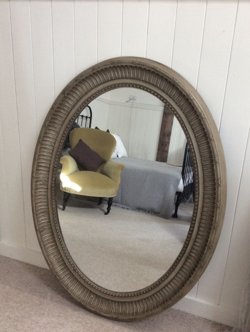 Hand Painted Furniture Mirrors For Sale Large Oval Mirror