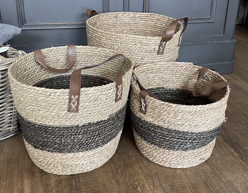 Two Tone Handled Baskets