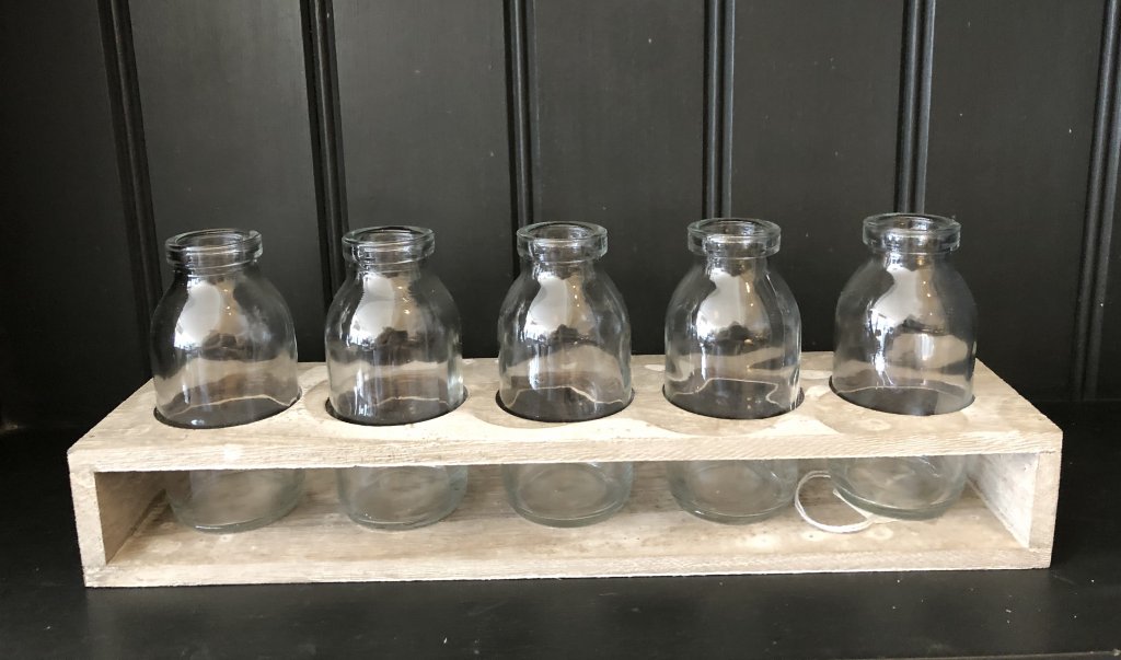 Tray With Five Bottles