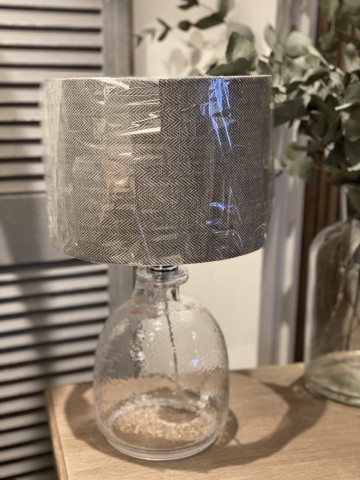 Small Glass Lamp Base And Shade