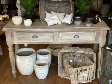 Painted Rustic Console Table